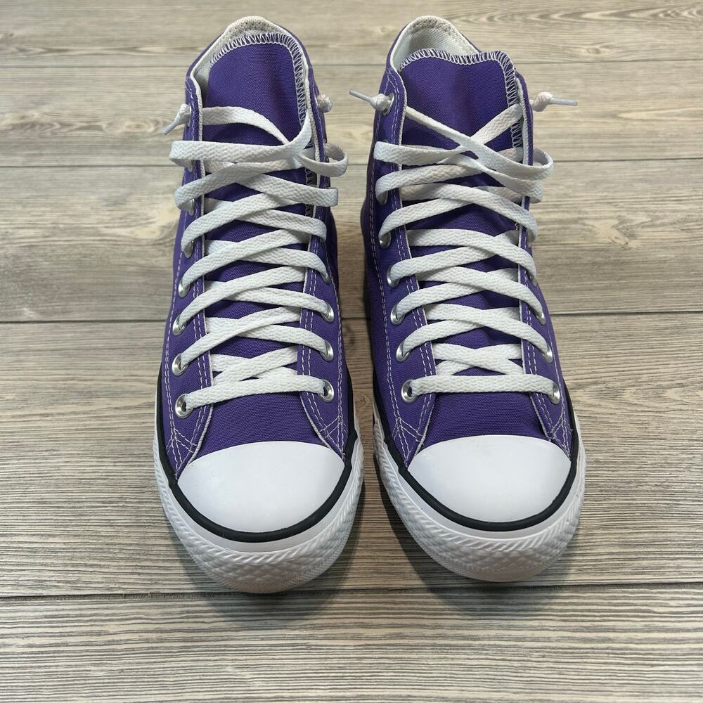 Converse All Star Chuck Taylor High Top Purple Mint Condition Women 10 Men 8 - Picture 2 of 5
